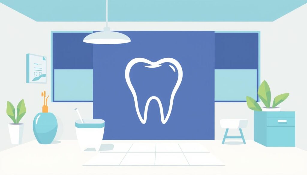 Generate an image of a modern dental logo design.
