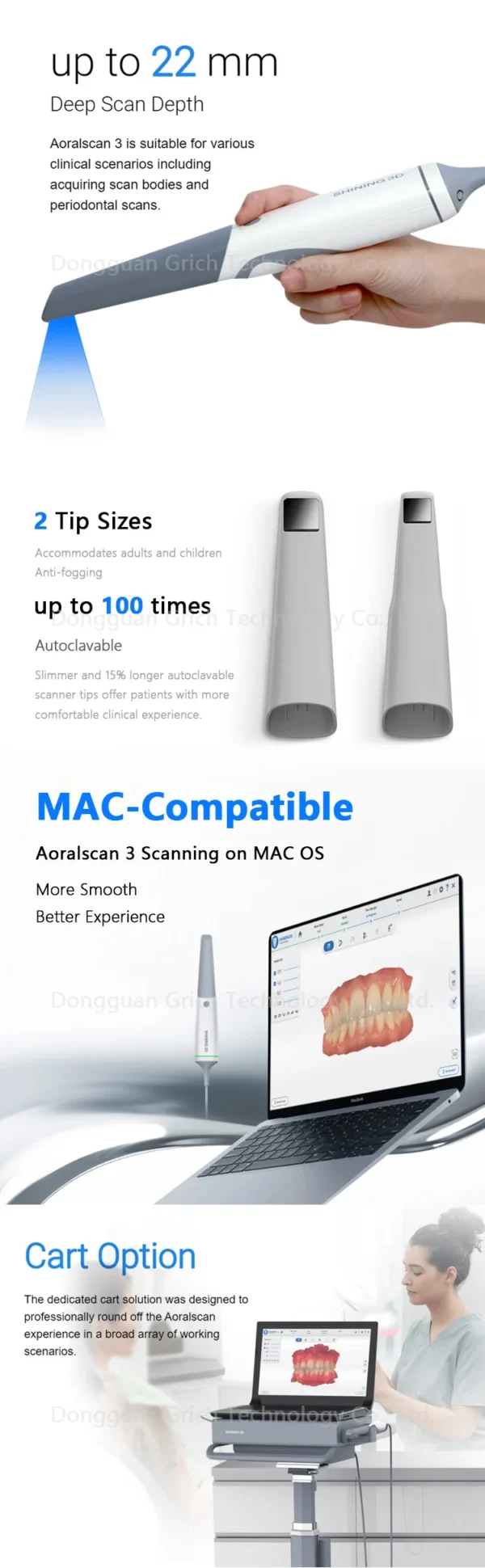 GreatLife Dent SHINING 3D Aoralscan 3 – Advanced AI Intraoral Scanner for Digital Dentistry - Image 14