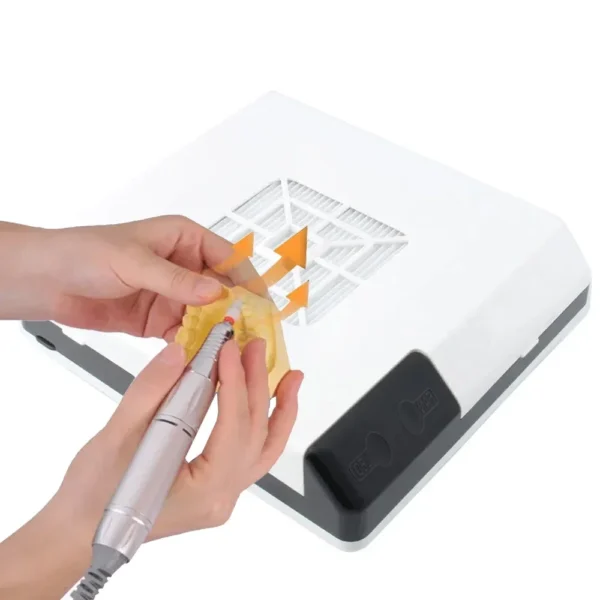 Portable Dental Dust Collector – Small Vacuum Cleaner with LED Lights for Dental Labs - Image 4