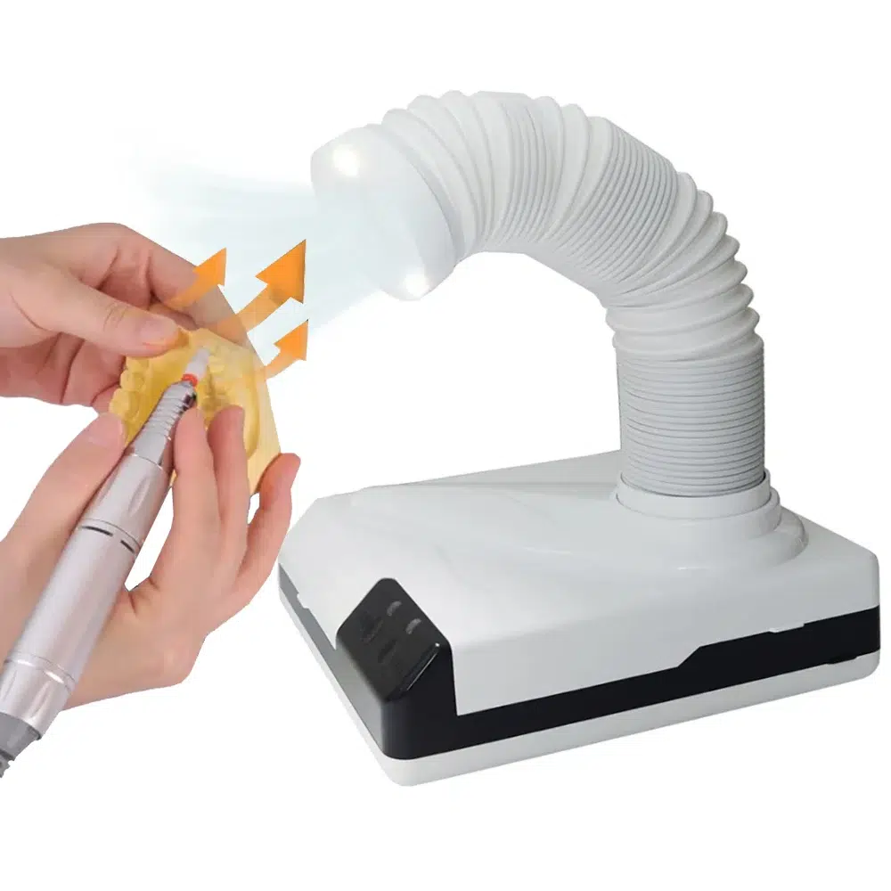 Portable Dental Dust Collector – Small Vacuum Cleaner with LED Lights for Dental Labs - Image 6