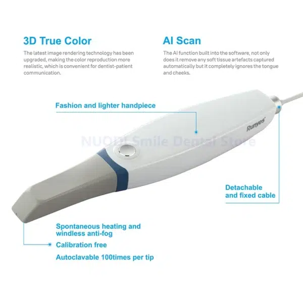 Runyes 3D Intraoral Scanner – Fast Digital Dental Scanner with AI Precision Imaging - Image 5
