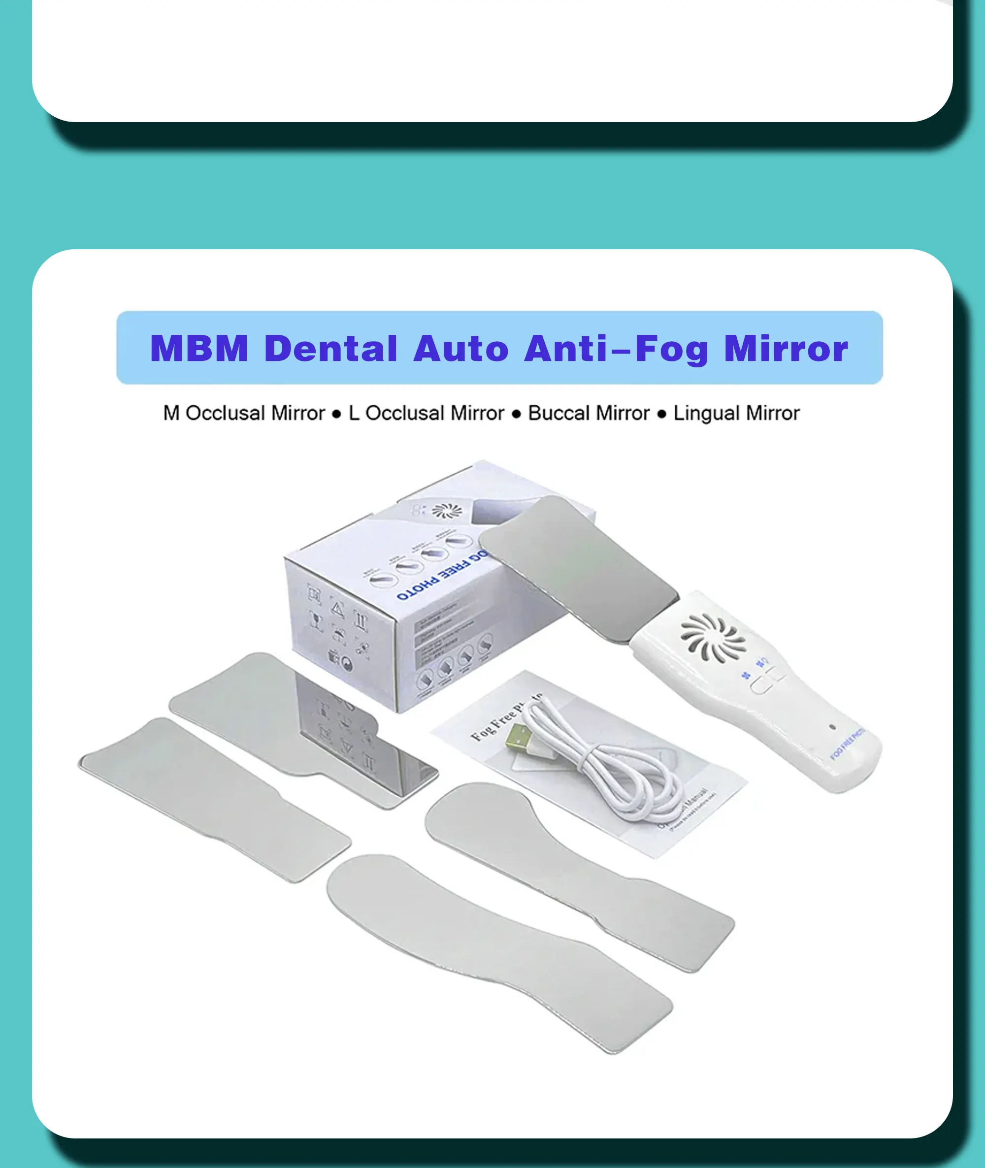 Anti Fog LED Intraoral Mirror – Stainless Steel Dental Photography Mirror - Image 24