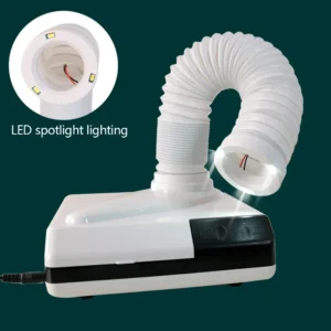 Portable Dental Dust Collector – Small Vacuum Cleaner with LED Lights for Dental Labs - Image 2