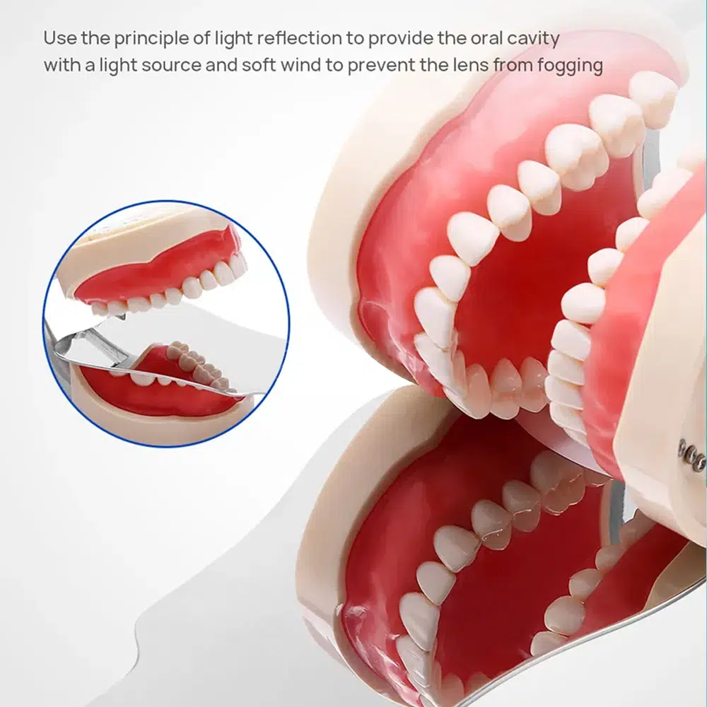 Anti Fog LED Intraoral Mirror – Stainless Steel Dental Photography Mirror - Image 2