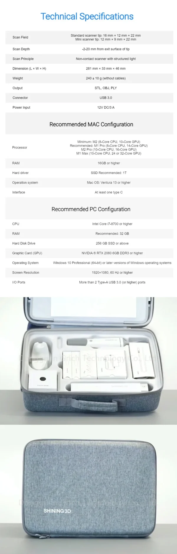 GreatLife Dent SHINING 3D Aoralscan 3 – Advanced AI Intraoral Scanner for Digital Dentistry - Image 18